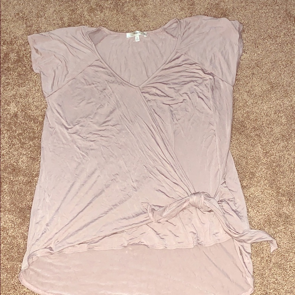 Pink short sleeve casual